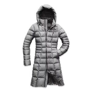 The North Face Metropolis Parka II Gray Goose Down Puffer Coat Womens Medium